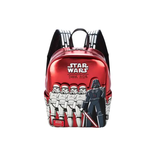 Disney Полиуретан Рюкзак Мини Мужской Металлический Красный