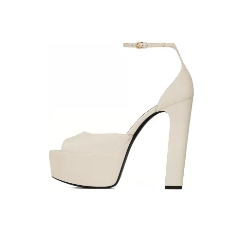 SAINT LAURENT Jodie One Ремешок Сандалии Женские Белые