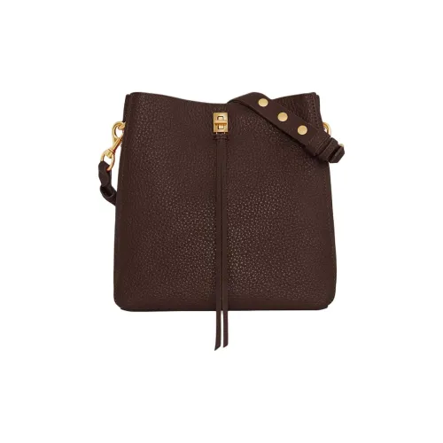 REBECCA MINKOFF Сумка через плечо из натуральной кожи женская темно-коричневая
