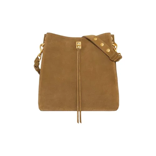 REBECCA MINKOFF Замша Кожа Сумка через плечо Женская Медово-коричневая