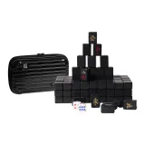 20 мм Обсидиан Черный + Мини Сумка для Путешествий + Скатерть (в случайном цвете)