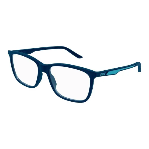 PUMA Вытяжные Квадратные Оправы для очков Мужские Синие