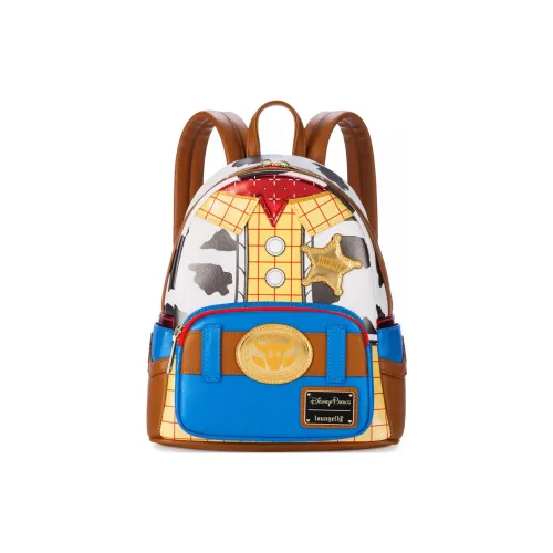 Disney Полиуретан Рюкзак Мини Женский Синий Желтый Коричневый Многоцветный
