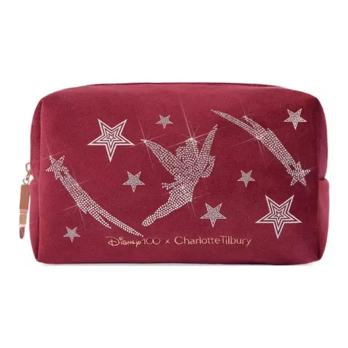 Disney Charlotte Tilbury Полиэстер Косметичка Женская Бордовая