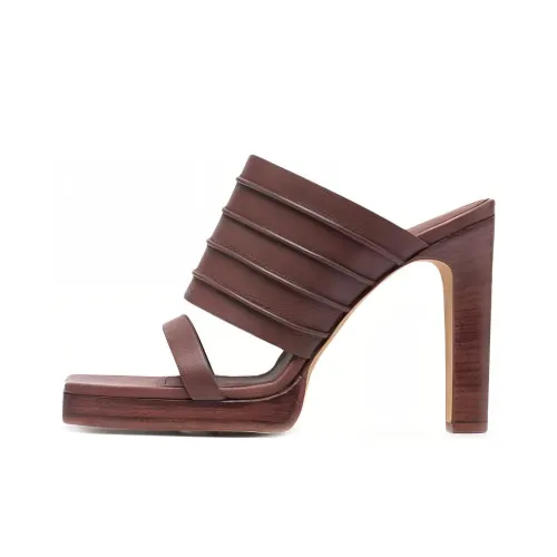 RICK OWENS совместный бренд RO Слипоны Женские Коричневый