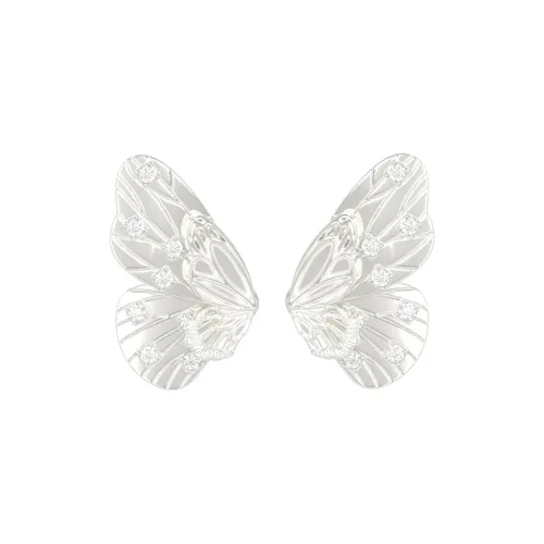 Mouhooland Серьги-гвоздики из стерлингового серебра 925 пробы Унисекс