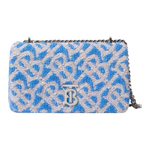 Burberry Lola Сумка Коровья кожа Сумка через плечо Маленькая Женская Синяя