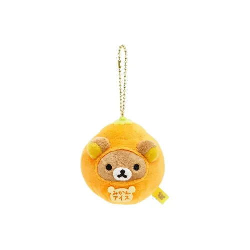 SAN X Rilakkuma Orange Ice Cream Bear Plush Pendant 8 см Высота