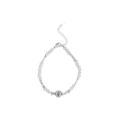 Floating Joy Медный Искусственная жемчужина Искусственный кристалл Браслеты Женские