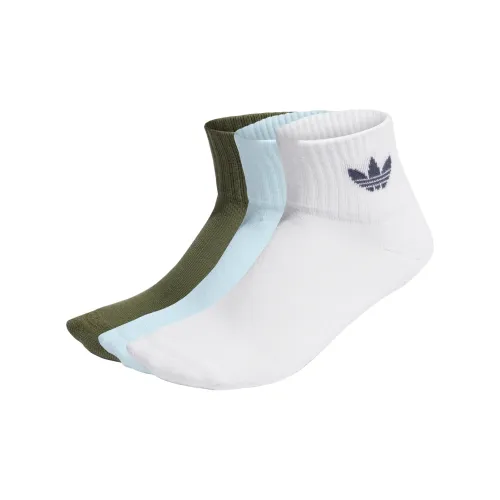 Adidas Originals Низкие носки унисекс 3 упаковки белые