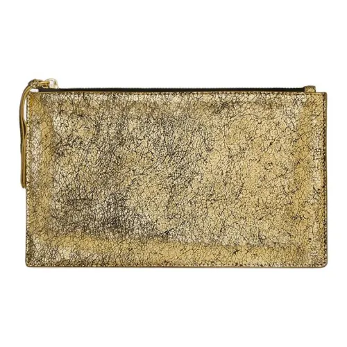 REBECCA MINKOFF Кожаный клатч большой женский золотой