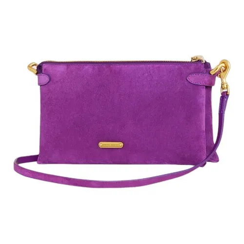 REBECCA MINKOFF Замша Кожа Сумка через плечо Средняя Женская Фиолетовая