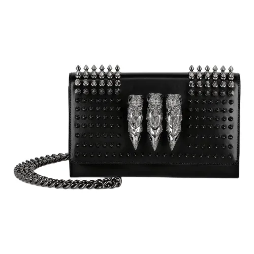 PHILIPP PLEIN Телячья кожа Одно плечо Через плечо Клатч Женский Черный