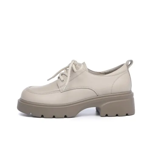 AOKANG Повседневная обувь на платформе увеличивающая высоту без подкладки женская