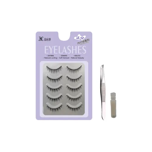 JIANYINGSHU Естественный Faux Стиль Накладные ресницы Клей Версия 5 пар коробка