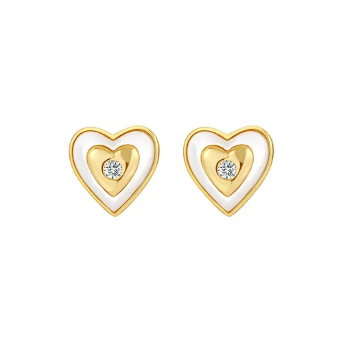 ERYU Mother of Pearl Stud Earrings Women's
