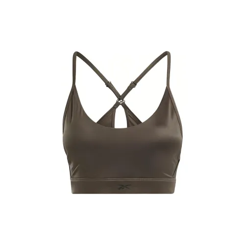 reebok Оливковые Женские Бюстгальтеры