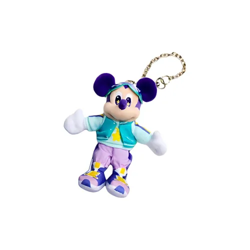 Disney Springtime Mickey Mouse и Friends Mickey Синий Куклы Плюшевый Брелок 17 см Высота