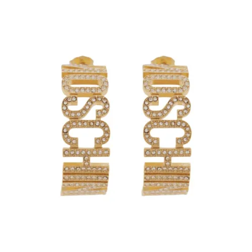 MOSCHINO Цинковый сплав Стразы Серьги Женские Золото