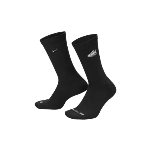 Nike Everyday Plus High Socks Unisex 1 Pack Black White Найк Everyday Plus Высокие Носки Унисекс 1 Пачка Черный Белый