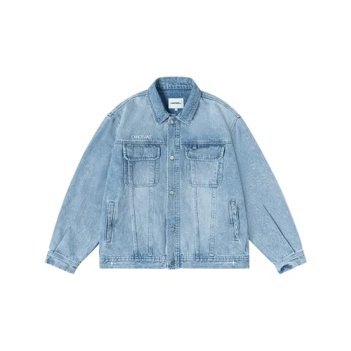 CANOTWAIT_ Denim Jacket Unisex Blue CANOTWAIT_ Деним Куртка Унисекс Синий