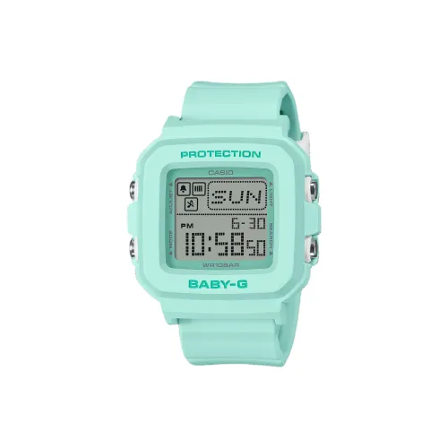 CASIO BGD 10 Collection Кварцевый механизм Смольный ремешок Часы Женские Серый циферблат