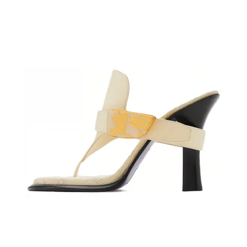 Burberry Шлепанцы Женские Бежевые