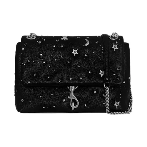 REBECCA MINKOFF Сумка через плечо из кожи женская черная и бронзовая