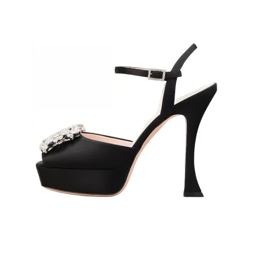 Roger Vivier Bouquet Стильные Сандалии Женские Черные