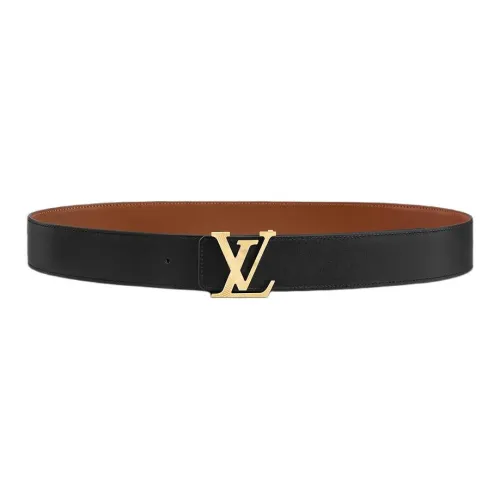 LOUIS VUITTON Телячья кожа Кожаные ремни Мужской Коричневый 4CM