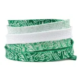 Градиентный зеленый, кокосовый зеленый, цветочный дизайн, пара