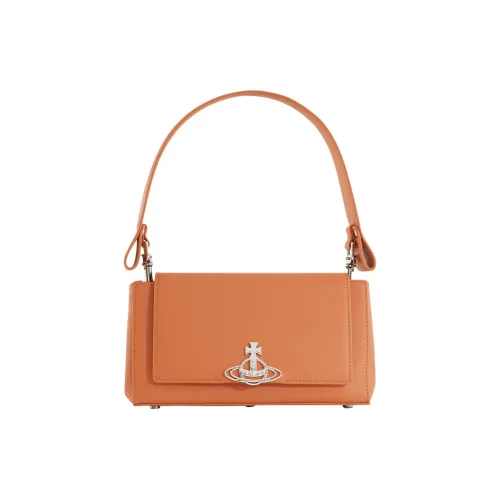 Vivienne Westwood Hazel Полиуретан Одно Плечо Сумка Средний Женский Оранжевый