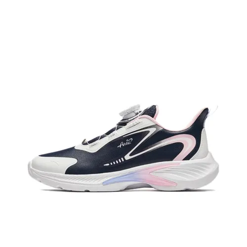 Antakids Slip-resistant Abrasion-resistant Low Top Детская беговая обувь Синий Розовый