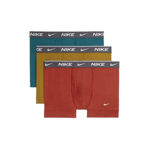 Nike 3 Pack 669 Mystery Красный/Бронза/Темно-Серый/Белый Мужские Боксеры