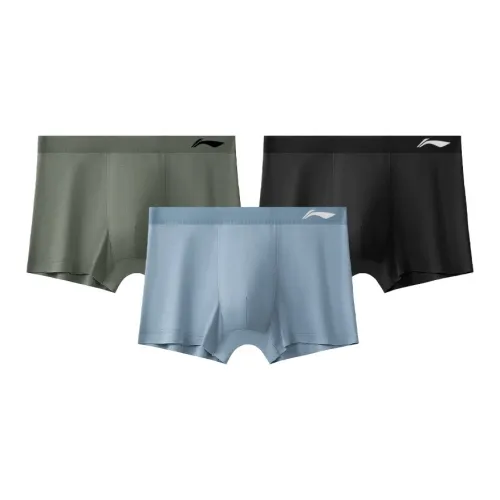 LINING Черный Серый Синий Мужские Боксеры