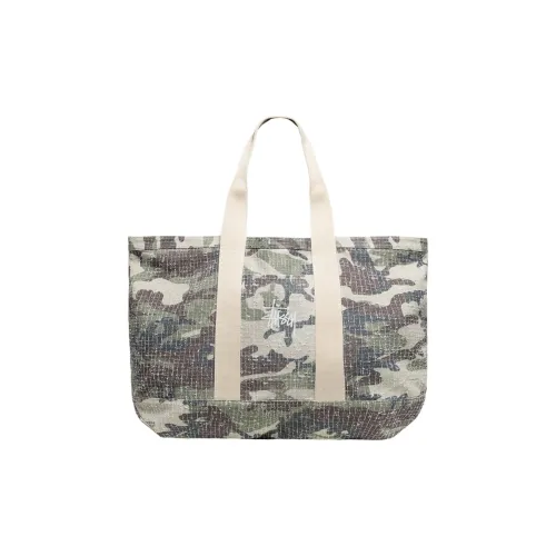 Stussy Хлопок Canvas Tote Bag Shopping Bag Shoulder Bag Crossbody Bag Extra Large Unisex Camouflage
