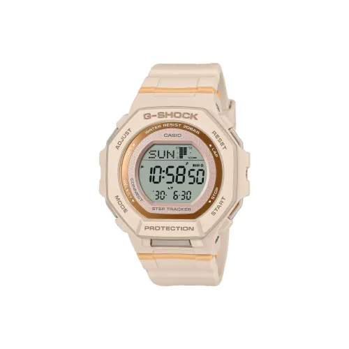 CASIO Кварцевый механизм Смольный ремешок Часы с женским серым циферблатом