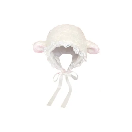 NOMK Шерстяной Заушная Защита Кепка Женская Белая Черная