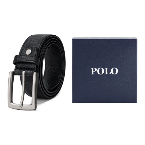 POLO Синтетическая кожа ремни Мужской матовый металлический Ширина 3,8 см