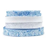 Градиентный небесно-голубой, кокосовый зеленый, цветочный дизайн, пара