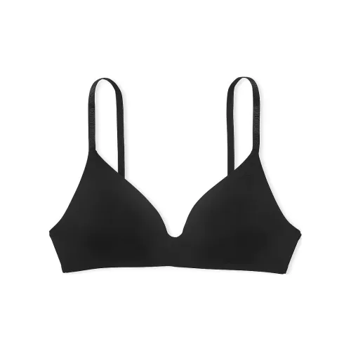 Victoria's Secret The T Рубашка Легко Подкладанный Беспроводной Бюстгальтер Черный Бюстгальтер Женские Черный