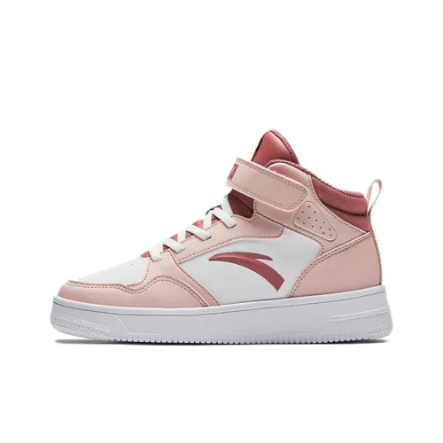 Antakids Slip-resistant Abrasion-resistant High Top Детские Скейтбординги Белый Розовый