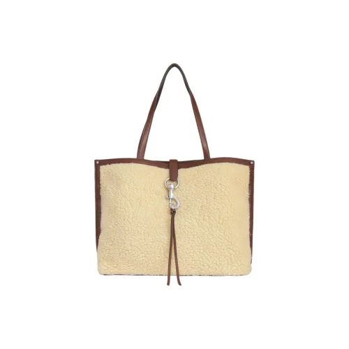 REBECCA MINKOFF Полиэстер с кожаными вставками Тоут Сумка Сумка для покупок Сумка через плечо Сумка Обычная Женская Кремовая