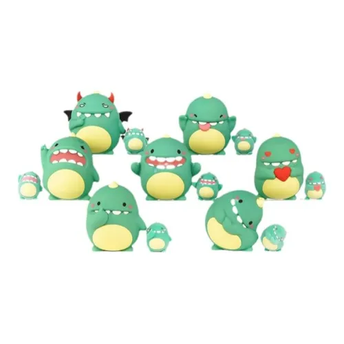 Manbo Chaowan Cute Little Dragon Green Ornaments Blind Box Single Mystery Box Full Box 6 Pack Manbo Chaowan Милый Little Дракон Зеленый Сувениры Слепая Коробка Один Mystery Коробка Полная Коробка 6 Пачка