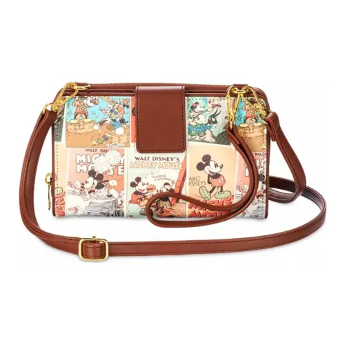 Disney ПУ (полиуретан) Полиуретан Сумка через плечо Кошелек Унисекс Коричневый