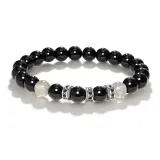 Счастливый Бусина - Черный