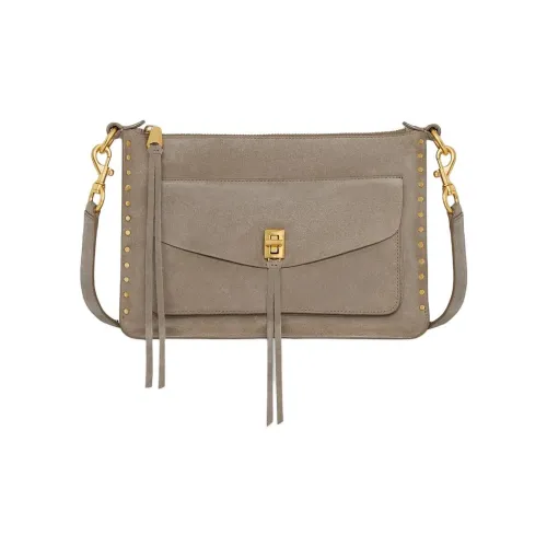 REBECCA MINKOFF Сумка из натуральной кожи замша сумка через плечо женская Clay Brown