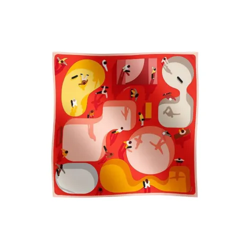 HERMES Шелковые вязаные шарфы Женские Розовые