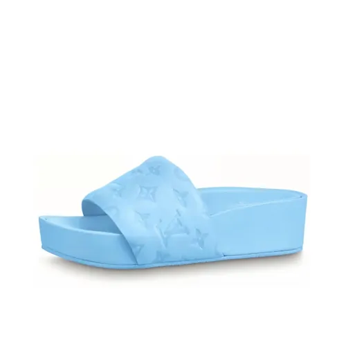 LOUIS VUITTON Jumbo Flatform Слипоны Женские Blue