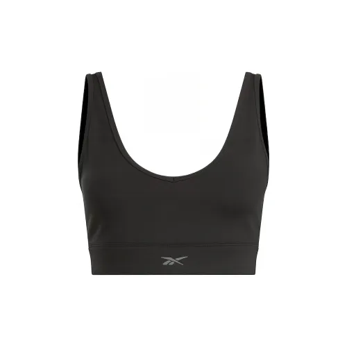 reebok Черные Женские Бюстгальтеры